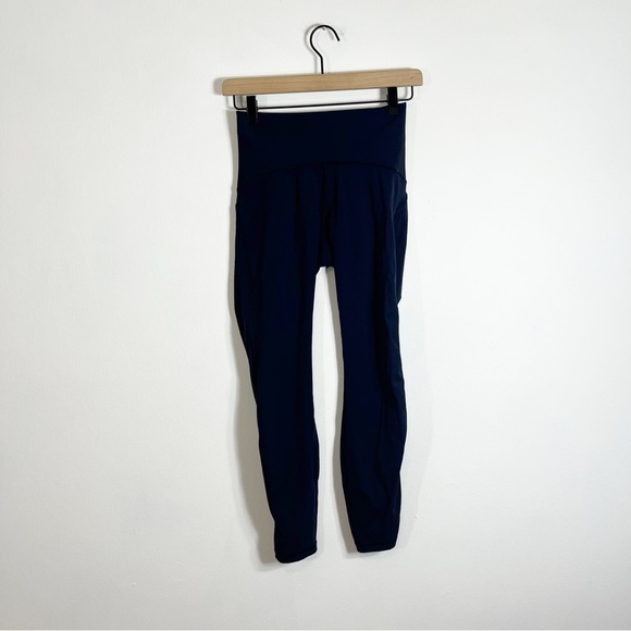 Lululemon Train Times 7/8 Pant 25" Midnight Navy Leggings - Picture 8 of 10